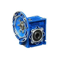 Used Worm Gearbox - Color: Blue