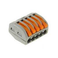 Pct Connector   5 Pole Wire Connector Spring Lock Lever - Application: Electrical