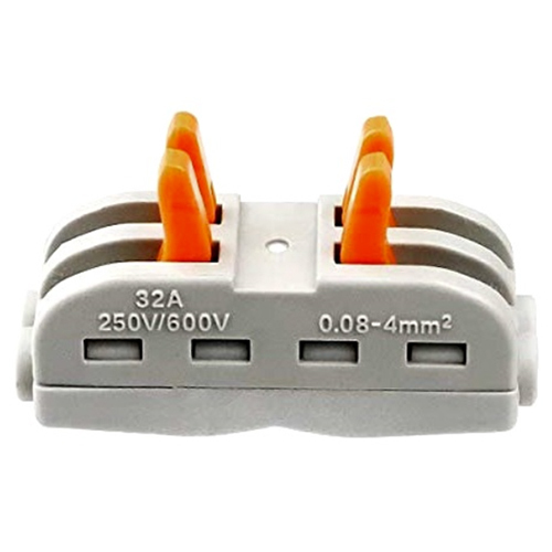 PCT Connector  2 Pole Wire Connector Spring Lock Lever