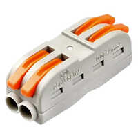 PCT Connector  2 Pole Wire Connector Spring Lock Lever