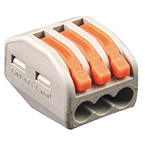 PCT Connector  3 Pole Wire Connector Spring Lock Lever