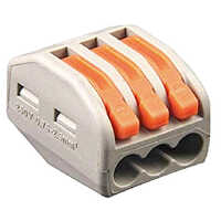 Pct Connector  3 Pole Wire Connector Spring Lock Lever - Application: Electrical