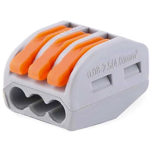 Pct Connector 3 Pole Wire Connector Spring Lock Lever - Application: Electrical