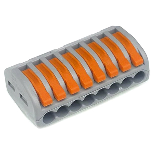 PCT Connector  8 Pole Wire Connector Spring Lock Lever