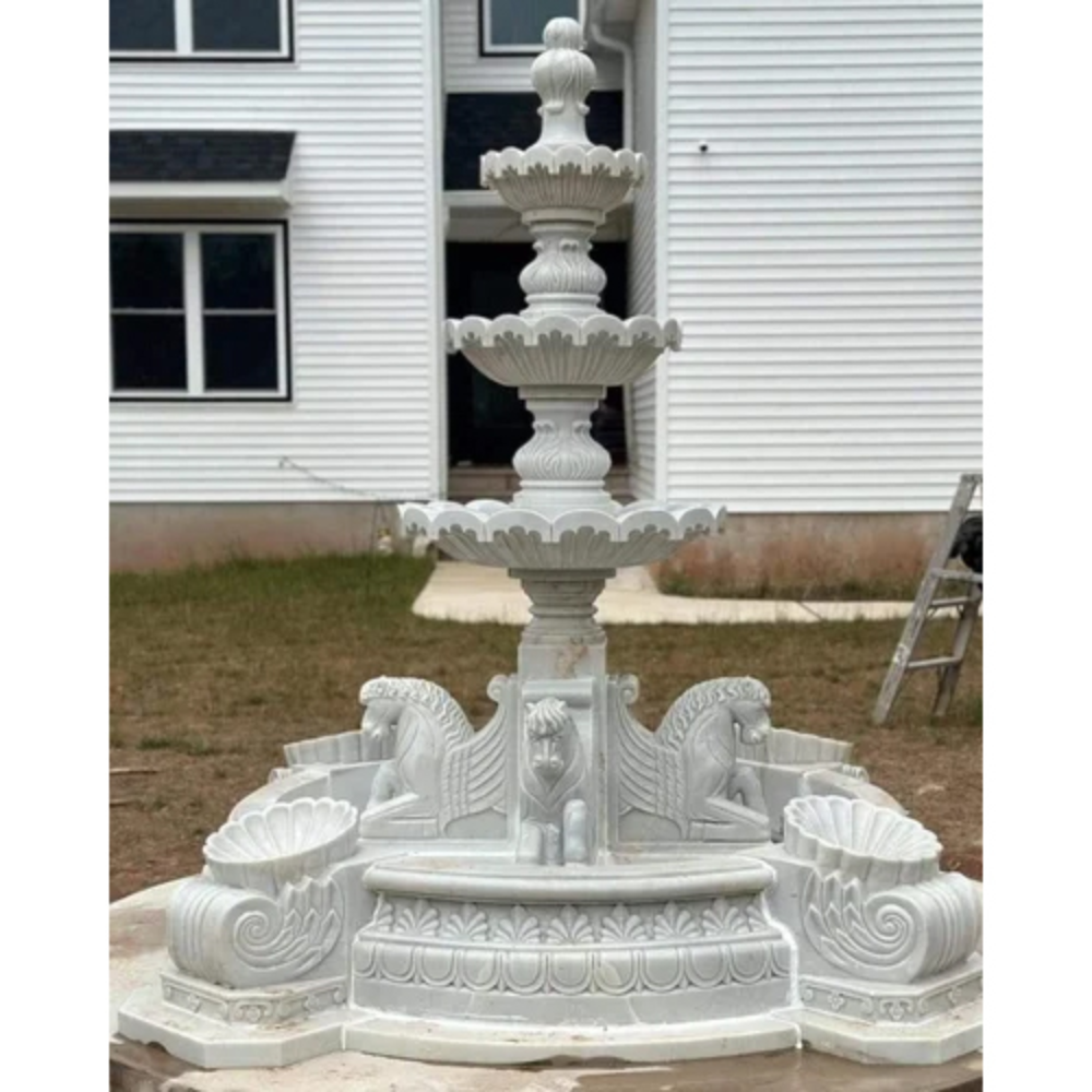 Makrana Carving Marble Fountains