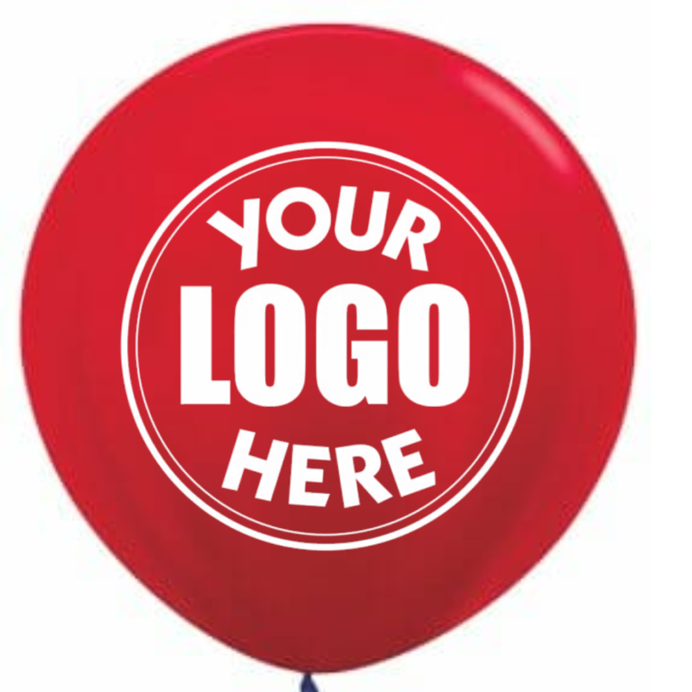 36 Inch Metallic Printed Balloons Multicolor Logo (40 Pcs) - Design: Customize