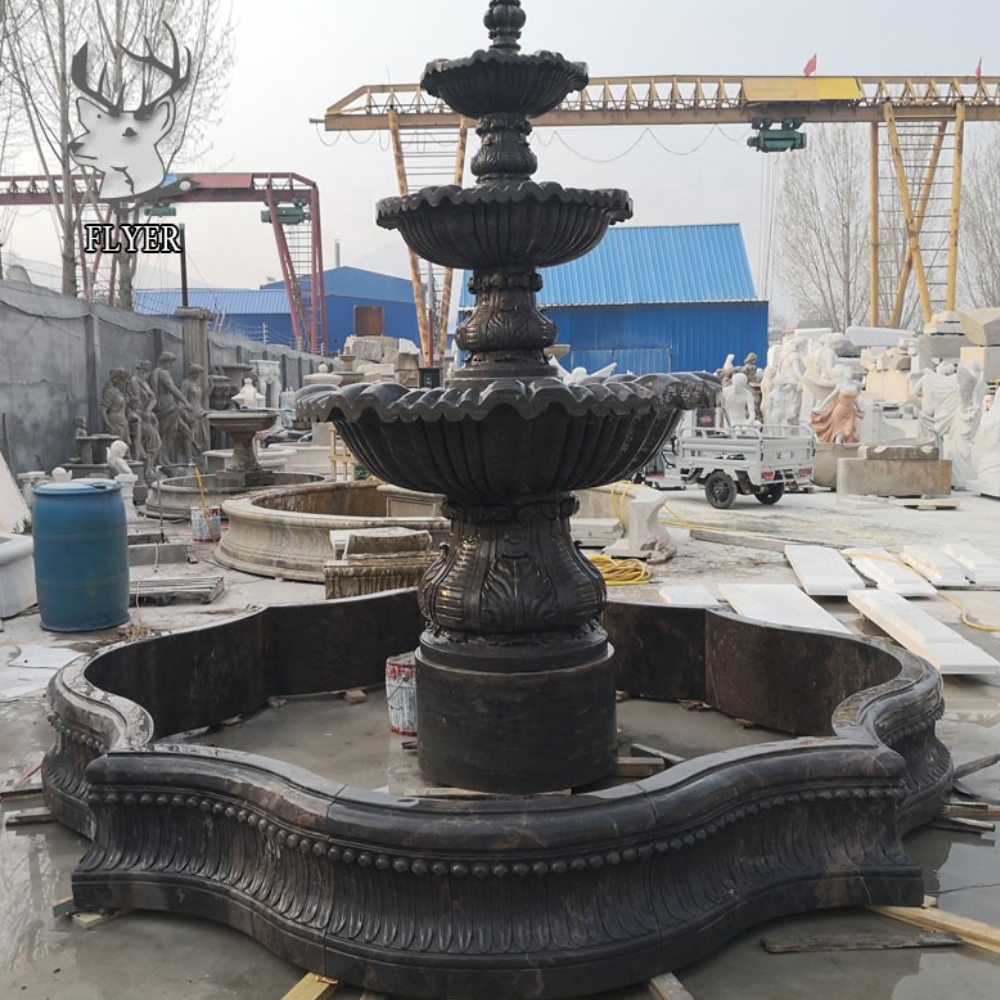Black Marble Water Fountain