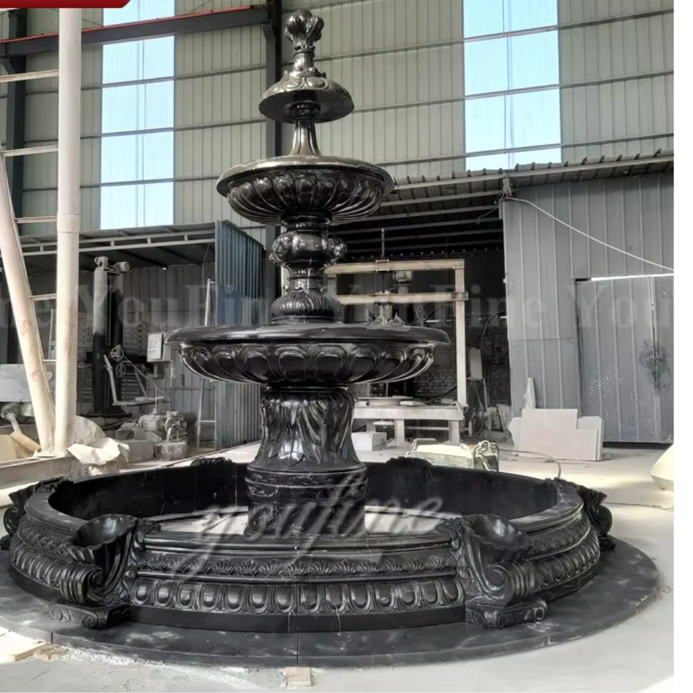 Black Marble Water Fountain