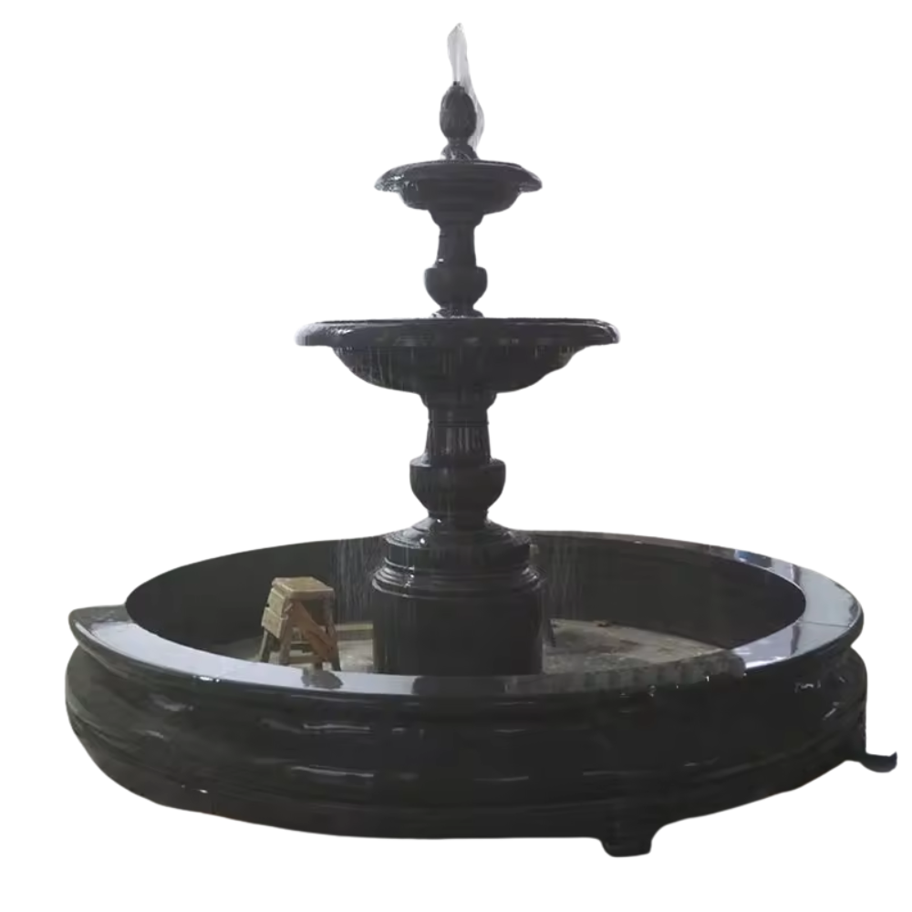Black Marble Water Fountain