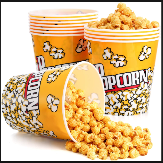 IMPORTED PAPER POPCORN BUCKET 1KG AND 1.5 KG