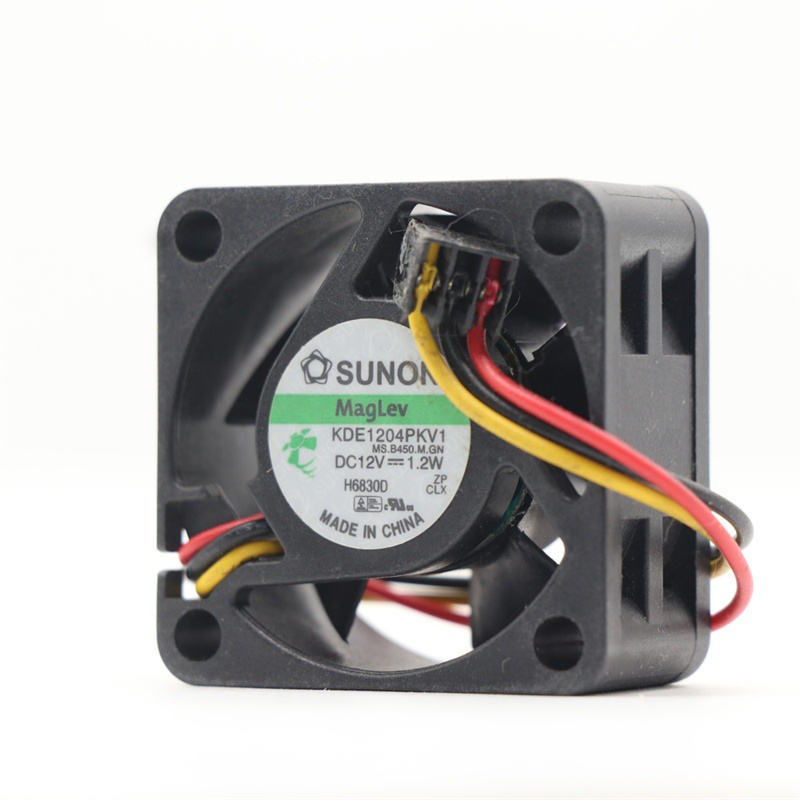 Sunon KDE1204PKV1 12V DC 0.1A 1.2W 4020 40X40X20mm 4cm 7200RPM 8.9CFM Wires Lead Magnetic Levitation Micro Axial Cooling Fan
