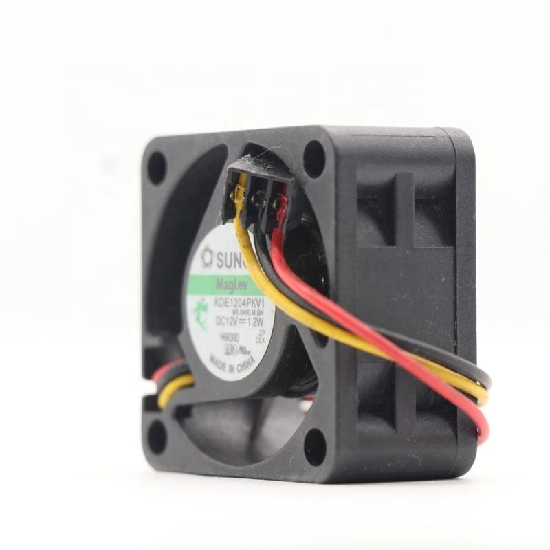 Sunon KDE1204PKV1 12V DC 0.1A 1.2W 4020 40X40X20mm 4cm 7200RPM 8.9CFM Wires Lead Magnetic Levitation Micro Axial Cooling Fan