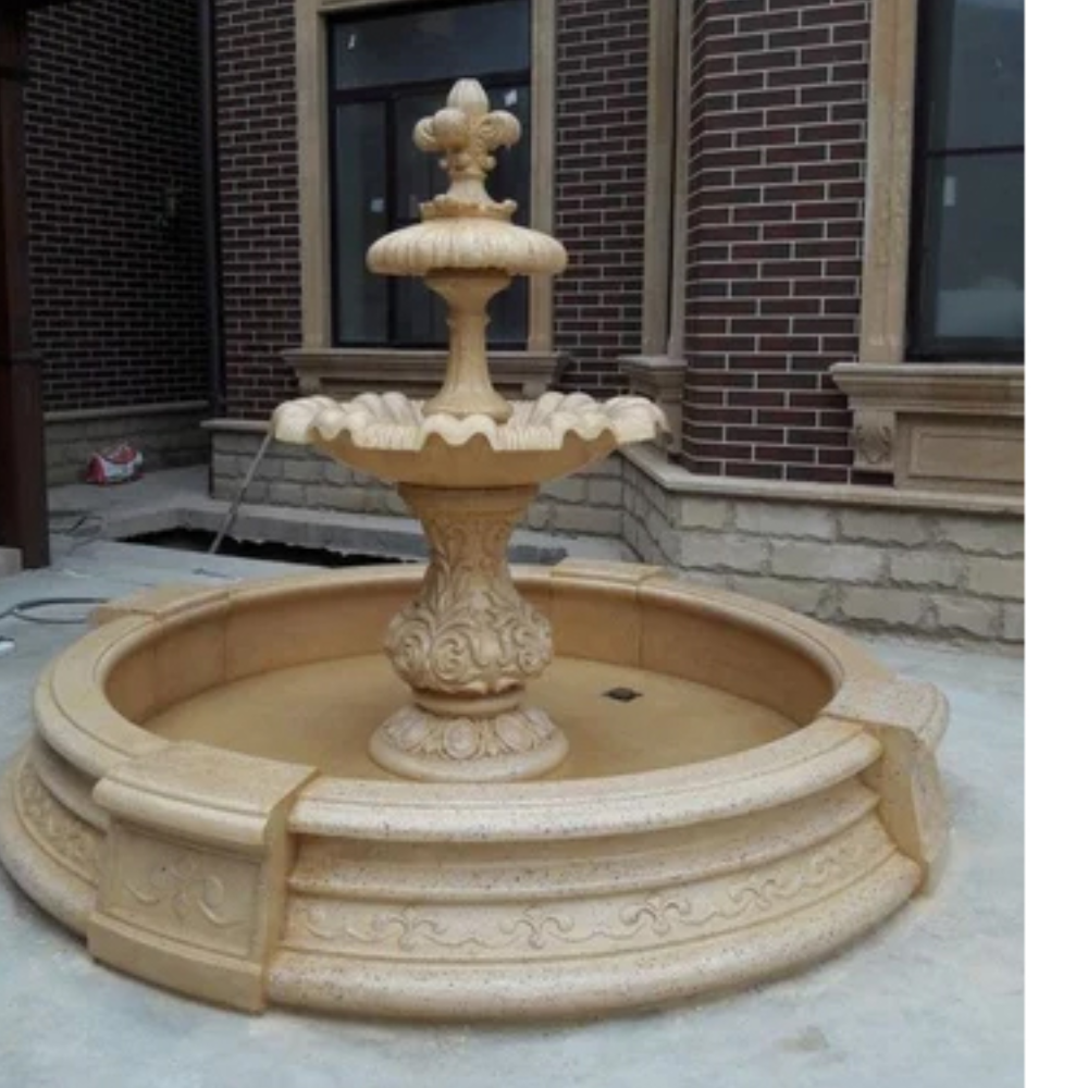 2 Tier Stylish Stone Fountain