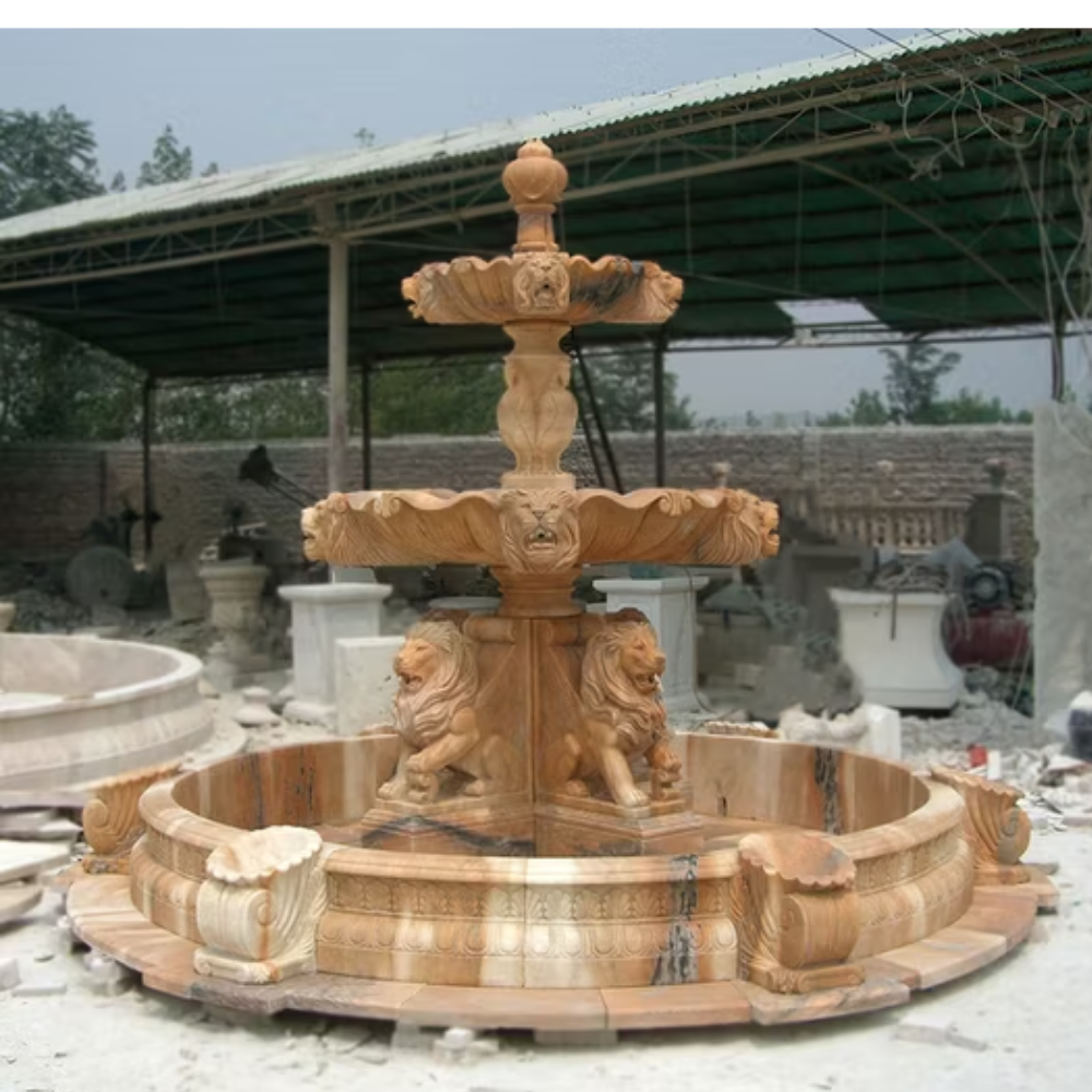 2 Tier Stylish Stone Fountain