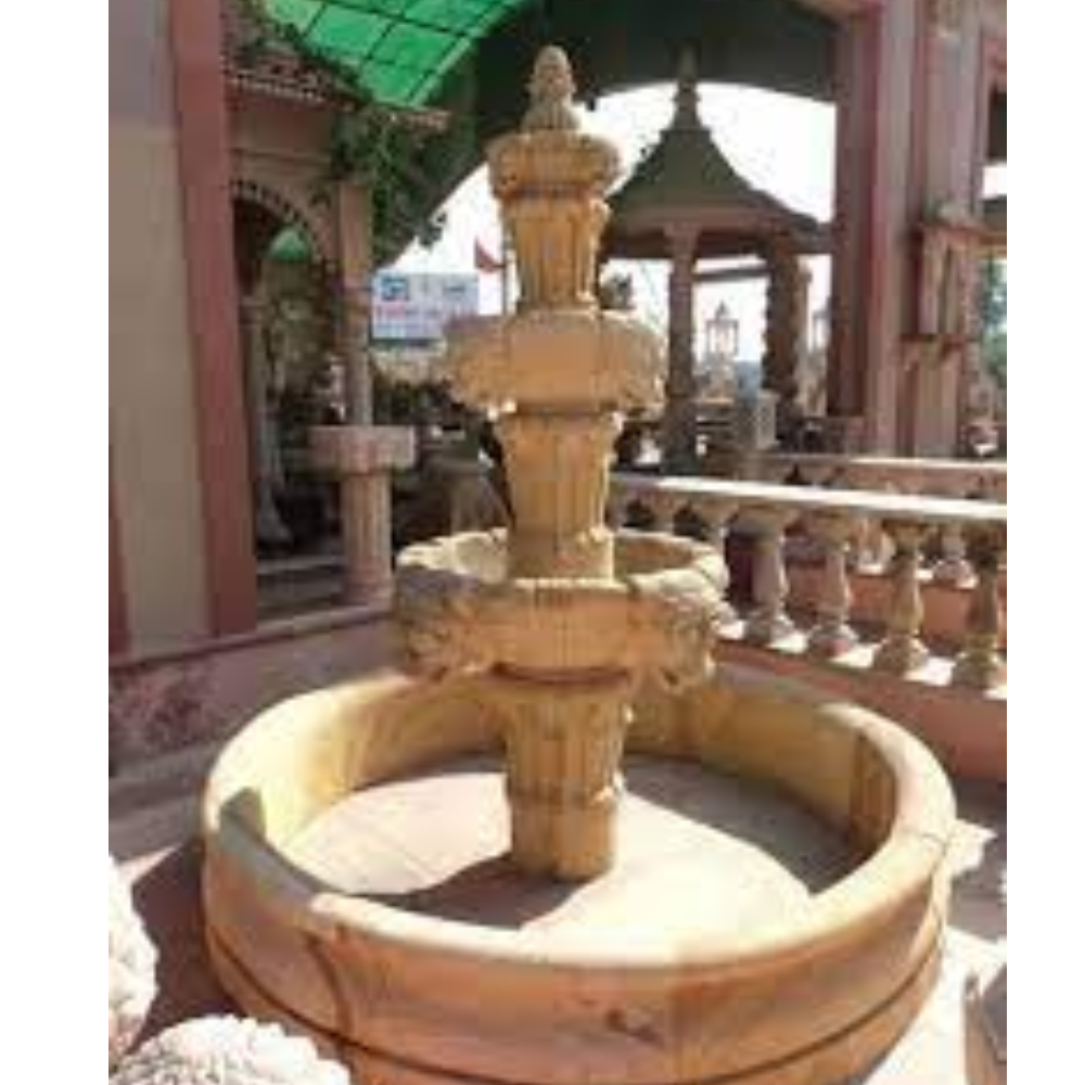 2 Tier Stylish Stone Fountain