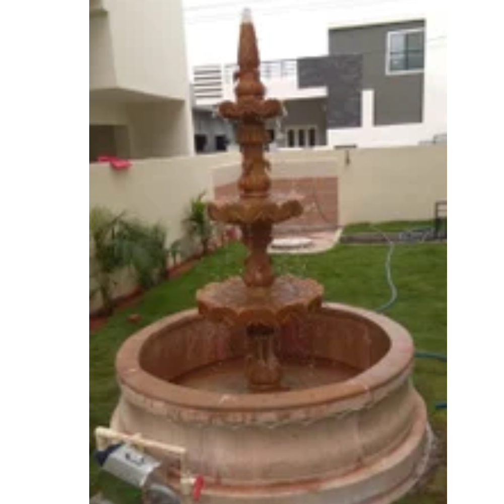 2 Tier Stylish Stone Fountain