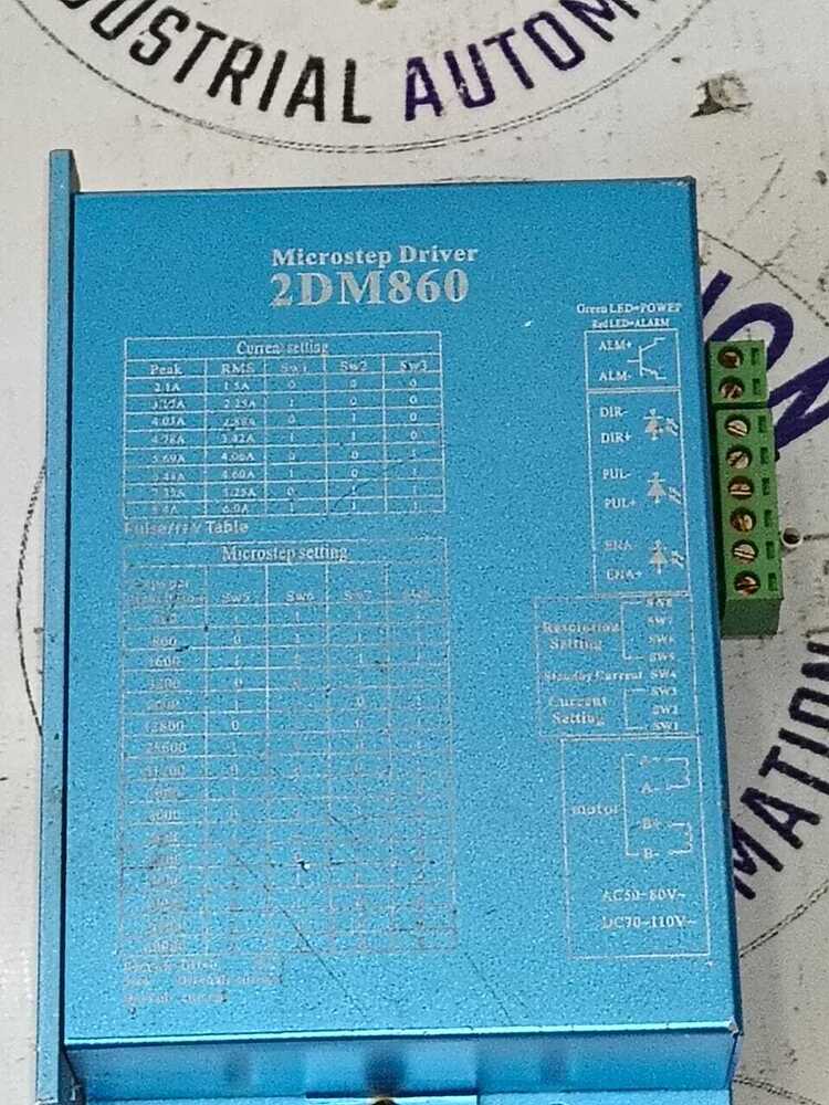 Microstep Driver 2dm860 - Used, High-performance Stepper Motor Driver | Precision Control, Compact Design, Energy Efficient