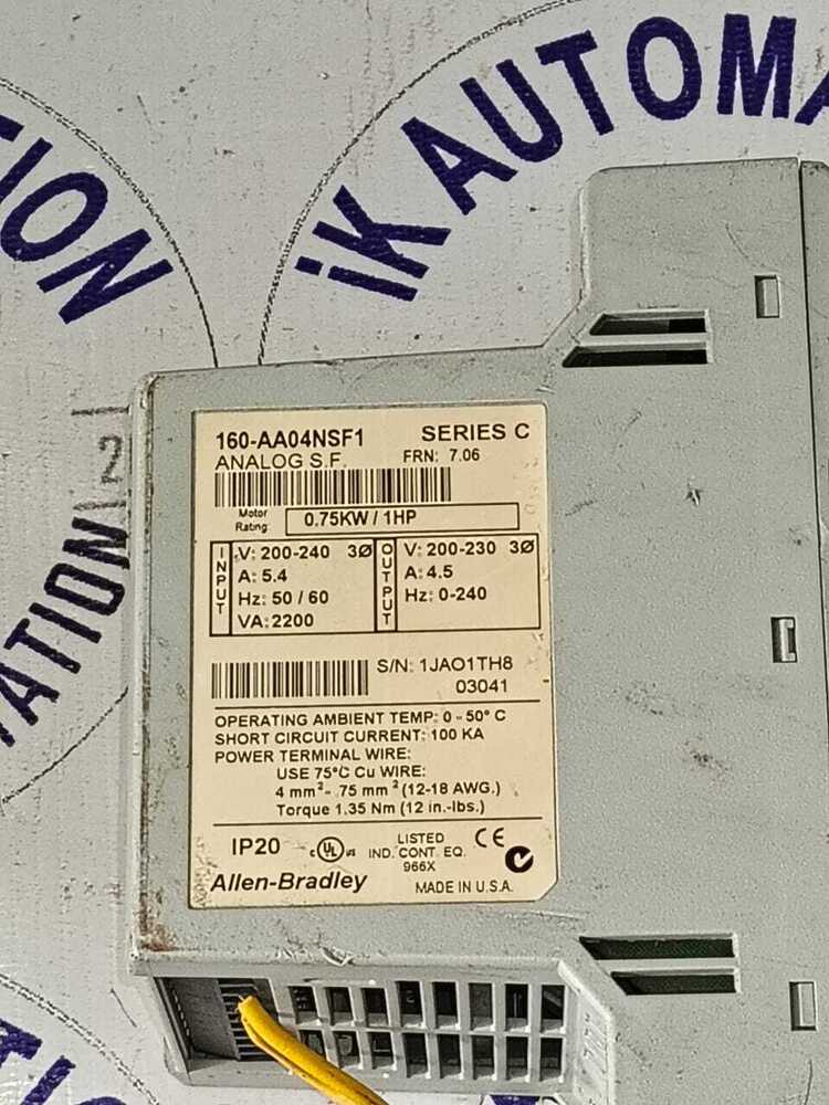 ALLEN BRADLEY 160-AA04NSF1