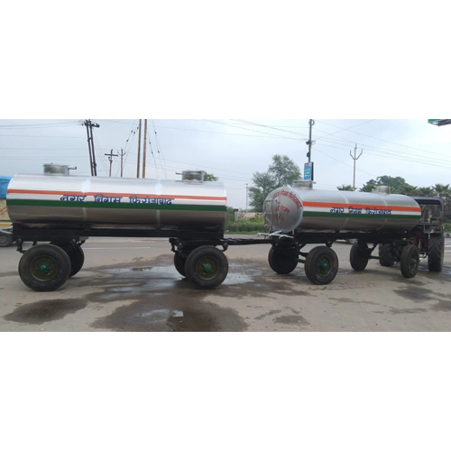 4000 L Stainless Steel Tractor Water Tanker - Surface Finish: Polished / Brushed