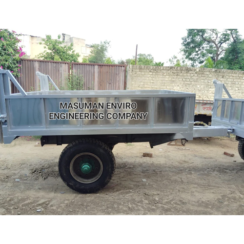 Stainless Steel Hydraulic Mini Tractor Trolley - Capacity: 5000 Kg