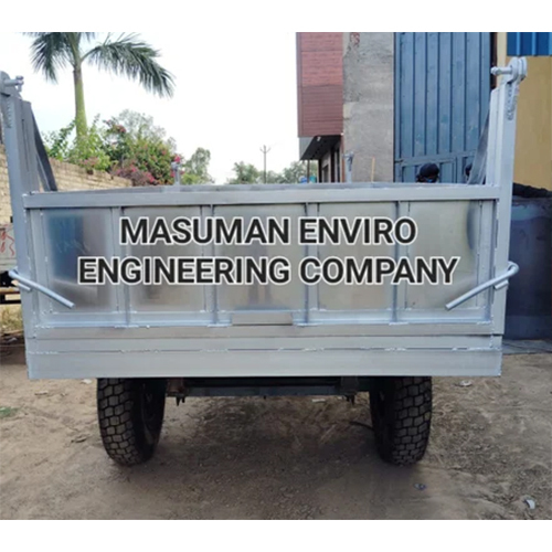 7X5 Feet Hydraulic Tractor Trolley - Capacity: 5000 Ltr