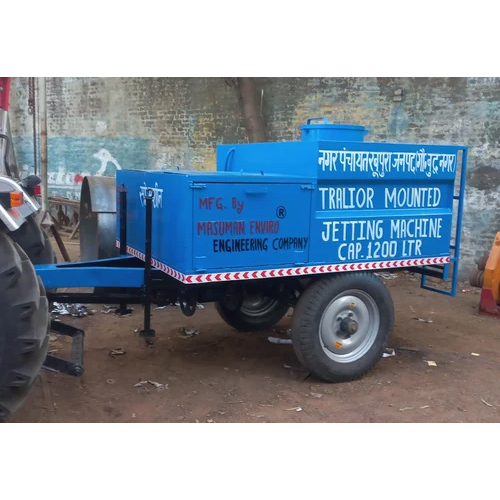 1200L Tralior Mounted Sewer Jetting Machine - Capacity: 1200 Ltr