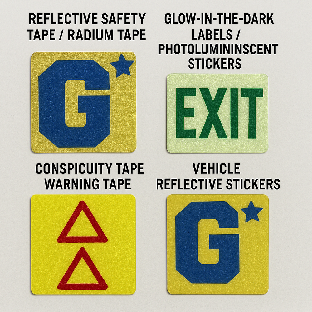 Reflective Radium Labels