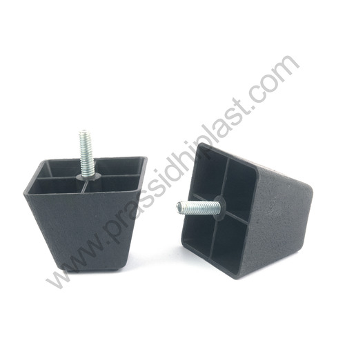 Sofa Leg 3 Big Square Shape - Color: Black