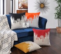 Abstract Cotton Printed Cushion Covers