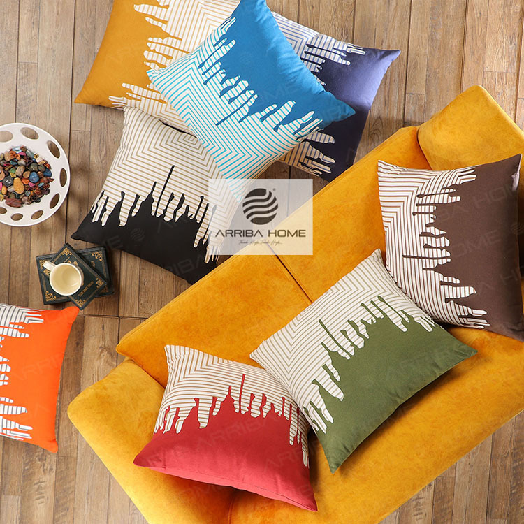 Abstract Cotton Printed Cushion Covers