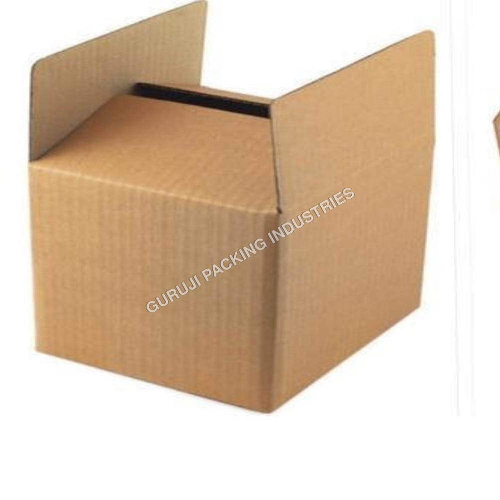 3 Ply Corrugated Box Manufacturer - Kraft Paper, Custom Sizes, Brown Matte, B Flute, 120-150 GSM, Up To 10 Kg Capacity