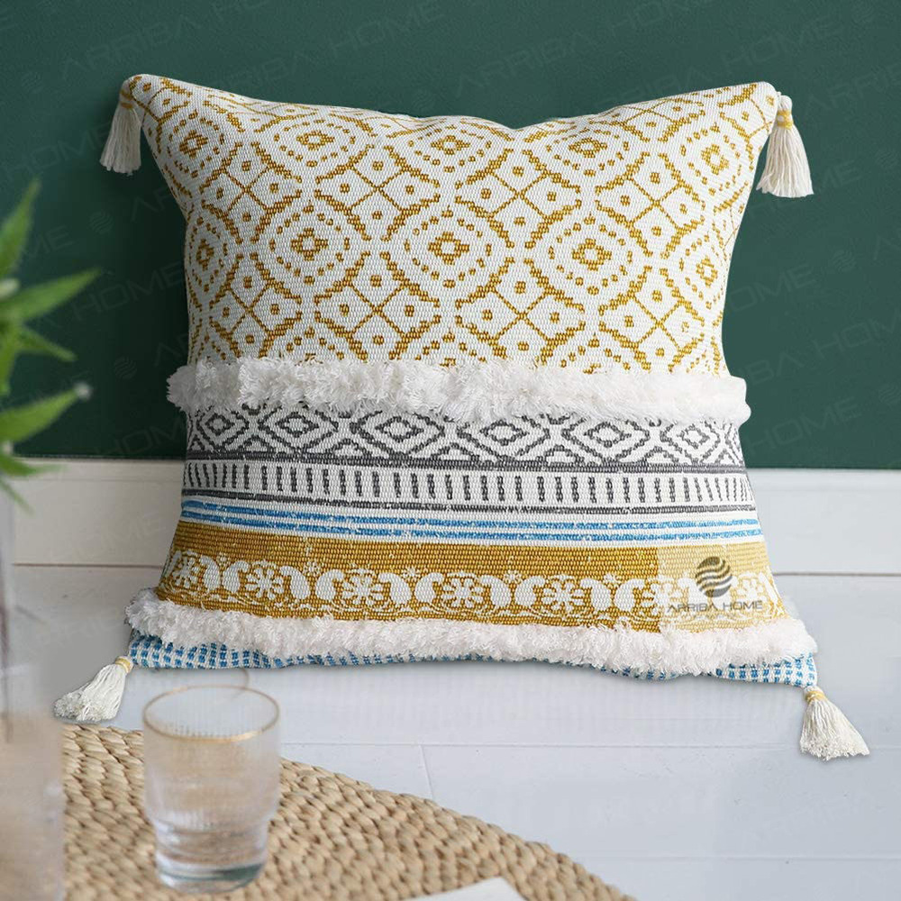 Printed and Tufted Cushion Covers