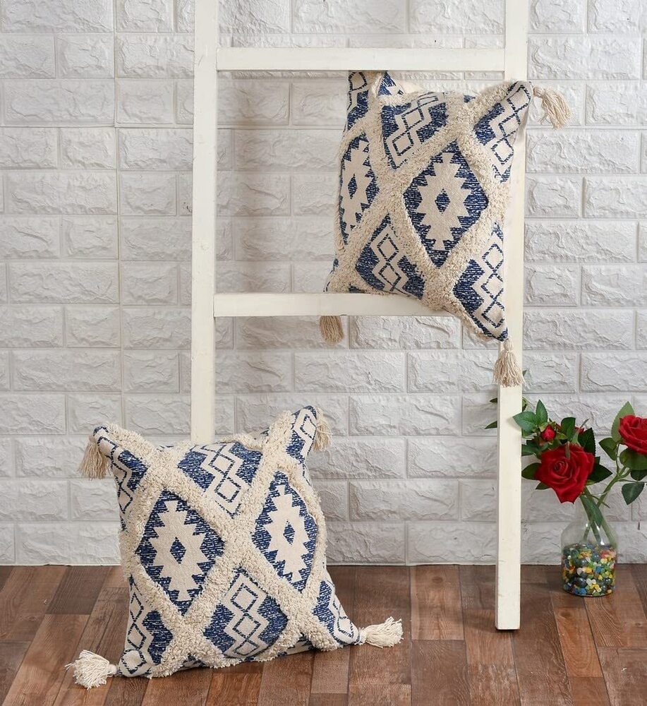 Printed and Tufted Cushion Covers