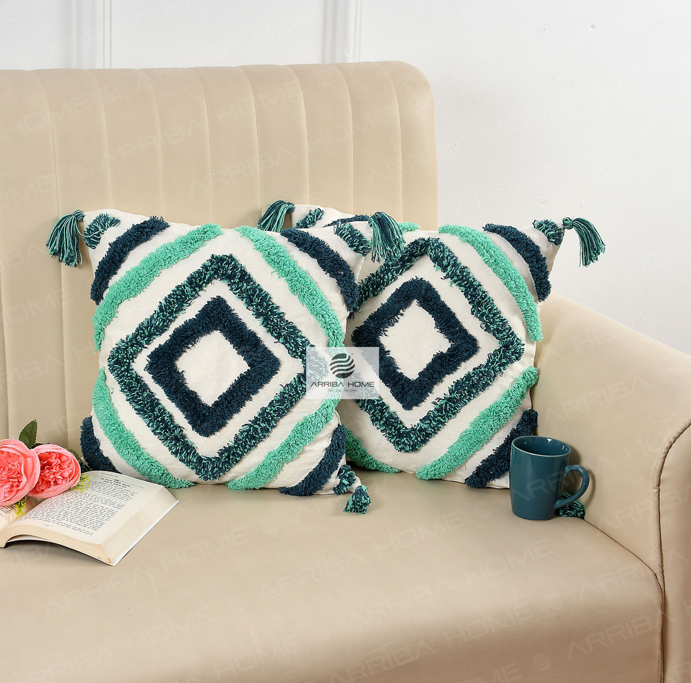Cotton Tufted Cushion Covers