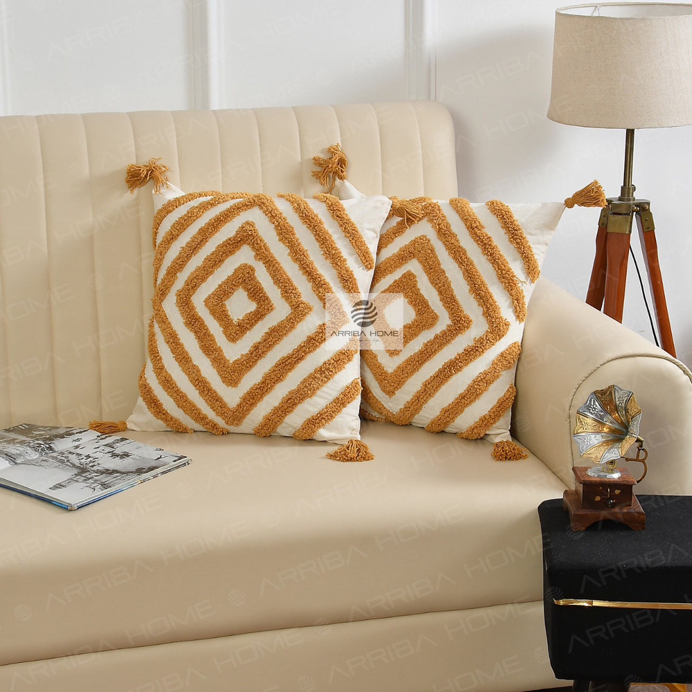 Cotton Tufted Cushion Covers