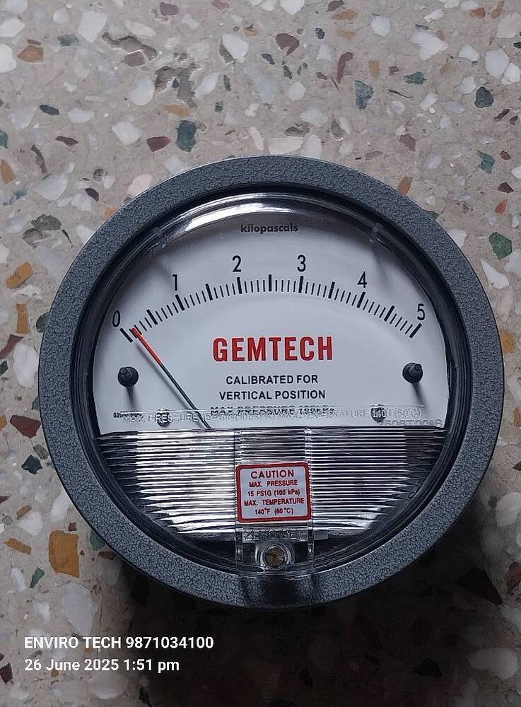 GEMTECH Differential Pressure Gauge In Chakan Maharashtra