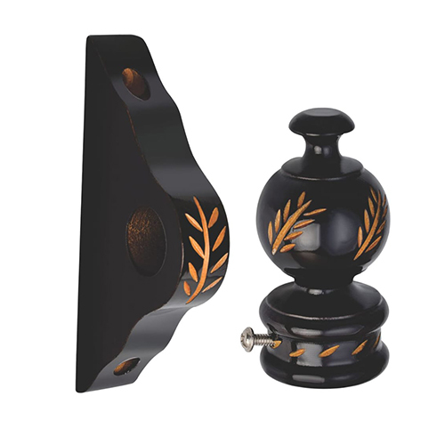 Curtain Brackets - Color: Black