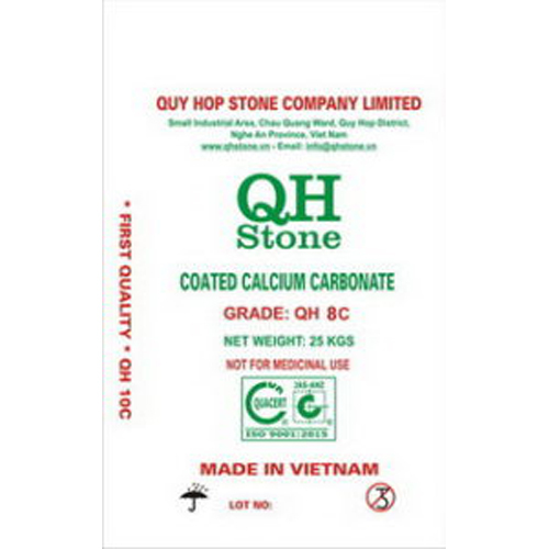 Grade Qh-8C Stearic Acid Coated Calcium Carbonate Powder - Application: Industrial