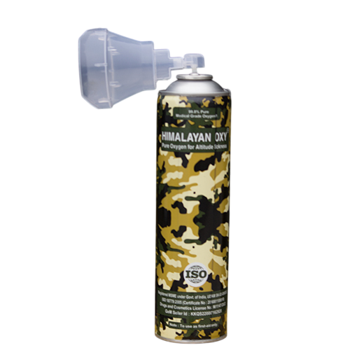 Medical Grade Himalayan Oxy Portable Oxygen aerosol Canister