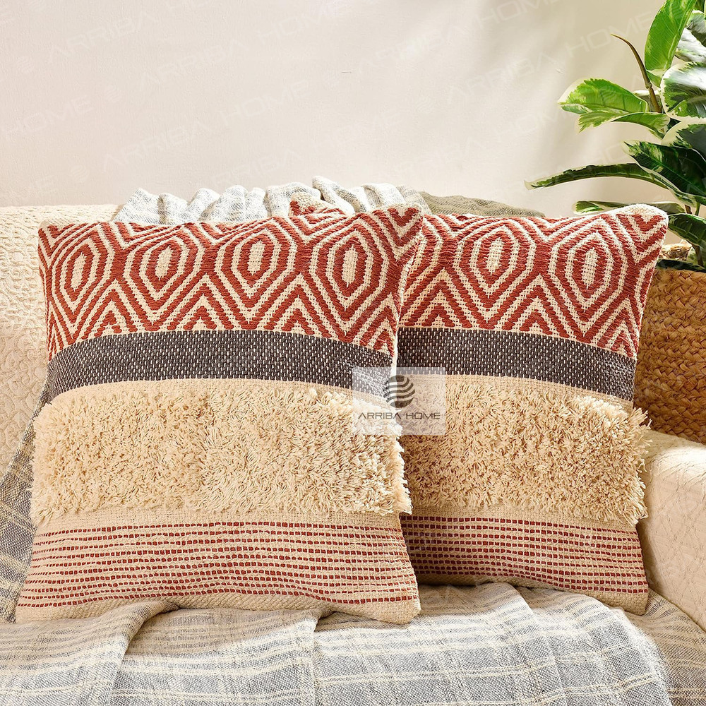 Boho Woven Cushion Cover