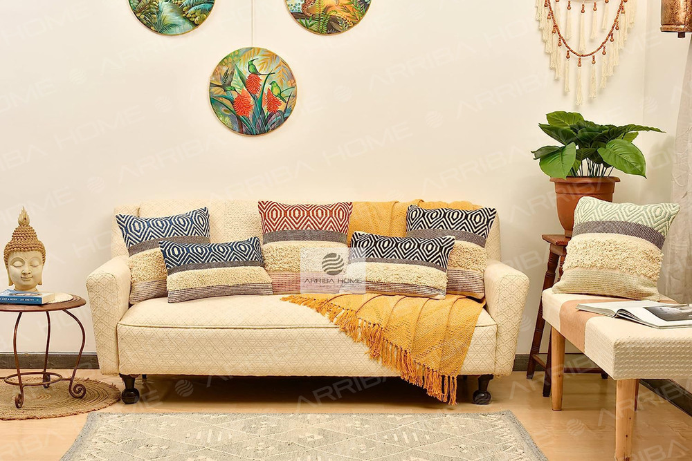 Boho Woven Cushion Cover