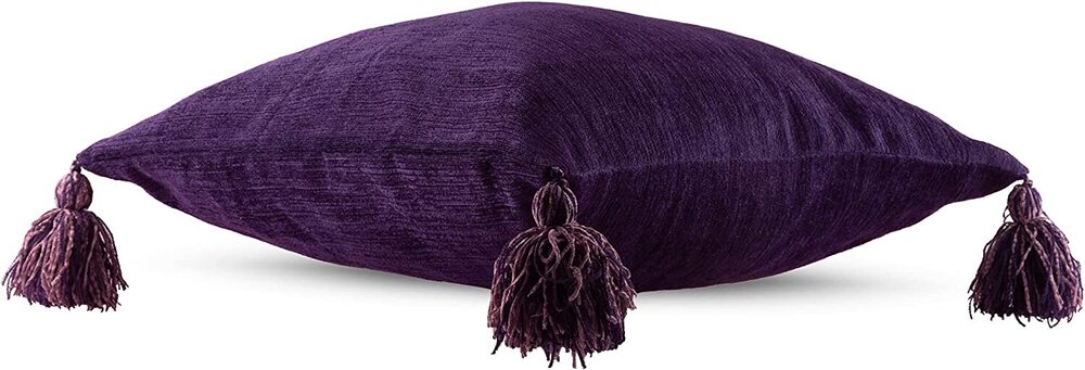 Chenille Solid Cushion Covers - 16x16 | 18x18 | 20x20 | 22x22 | 24x24 | 12x20 | 12x12 Inch, Cozy Pink, Sturdy Zipper, Easy Care, Versatile Use