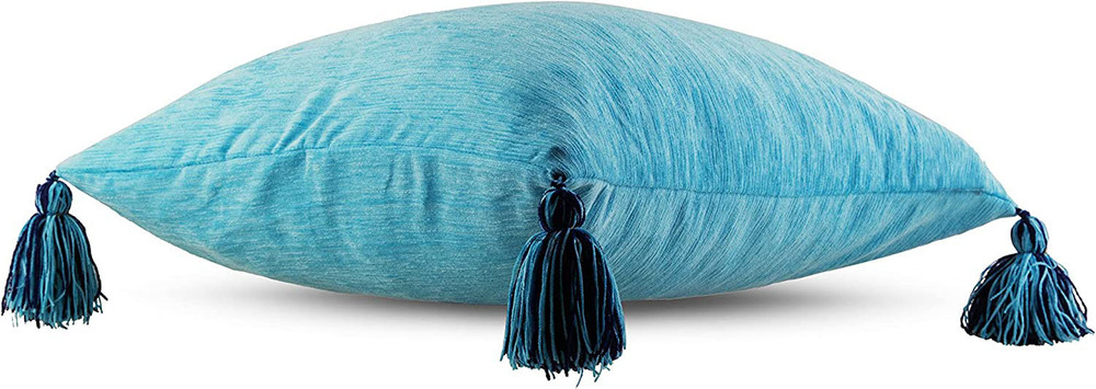 Chenille Solid Cushion Covers - 16x16 | 18x18 | 20x20 | 22x22 | 24x24 | 12x20 | 12x12 Inch, Cozy Pink, Sturdy Zipper, Easy Care, Versatile Use