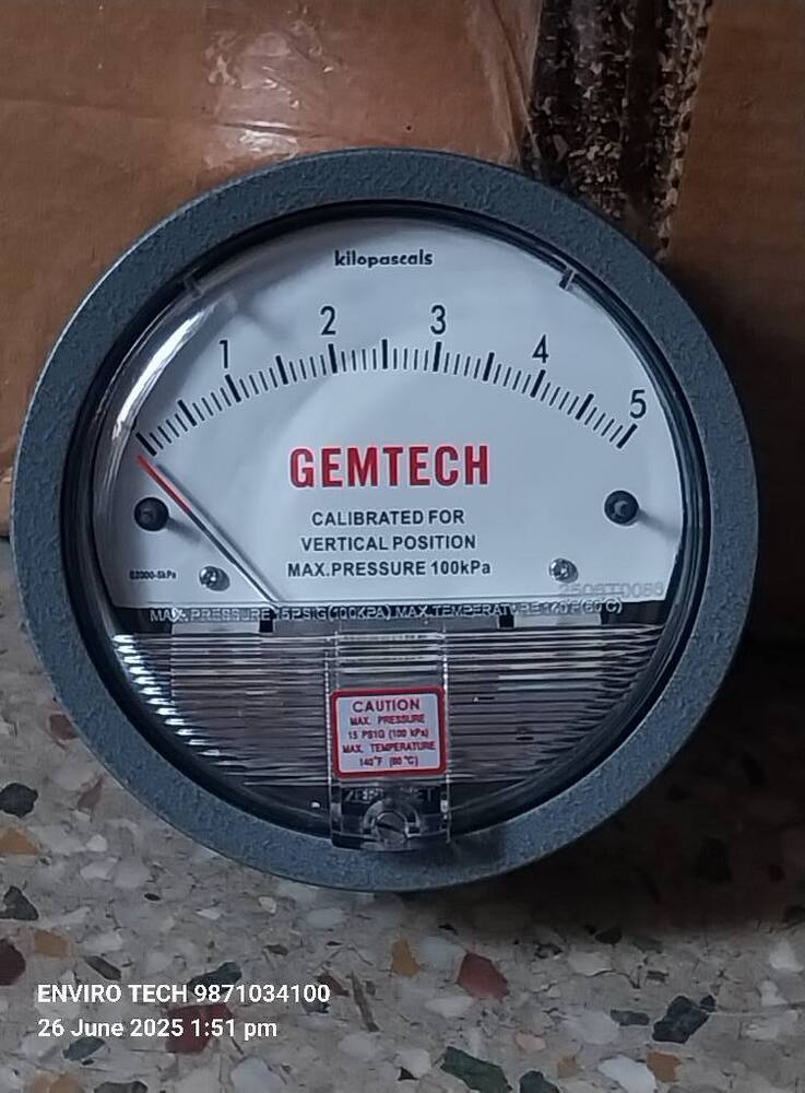 GEMTECH Differential Pressure Gauge In Mokokchung Nagaland