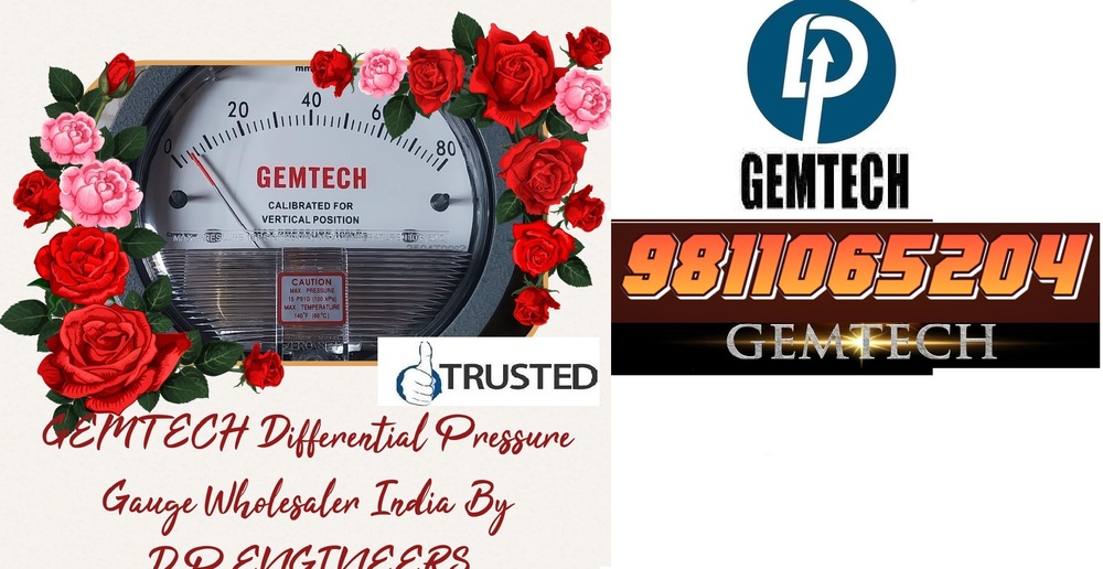 Popular Cities GEMTECH Differential Pressure Gauge Wholesalers NR. Rajkot