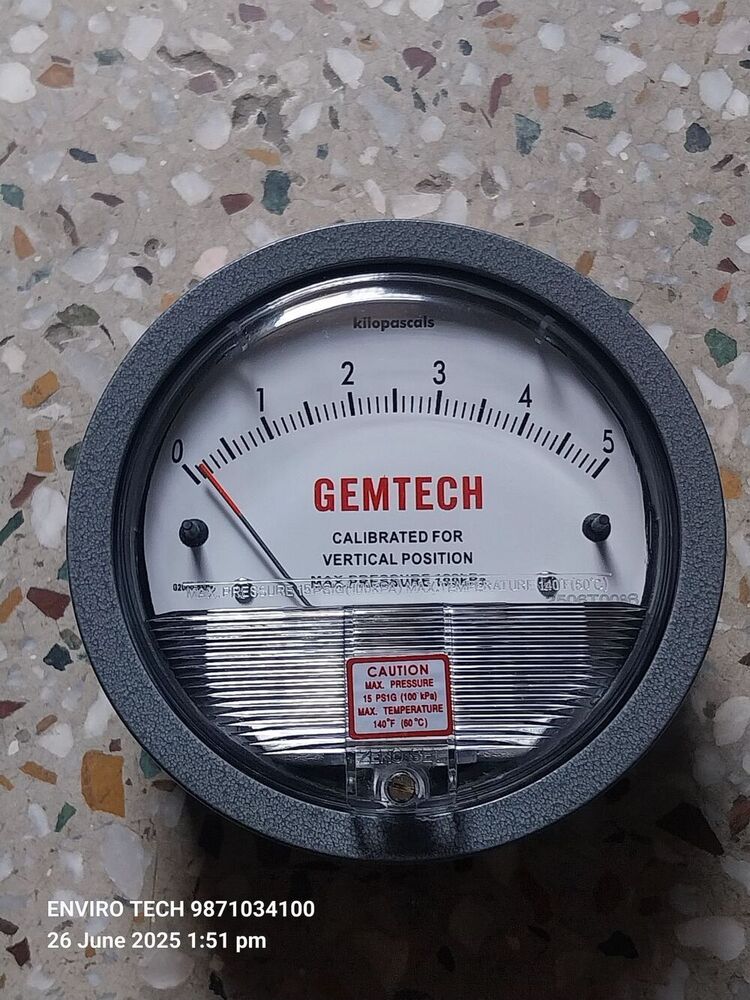GEMTECH Differential Pressure Gauge Wholesaler From Najafgarh Industrial Area Delhi