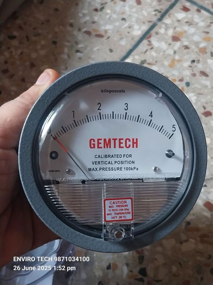 GEMTECH Differential Pressure Gauge Wholesaler From Najafgarh Industrial Area Delhi