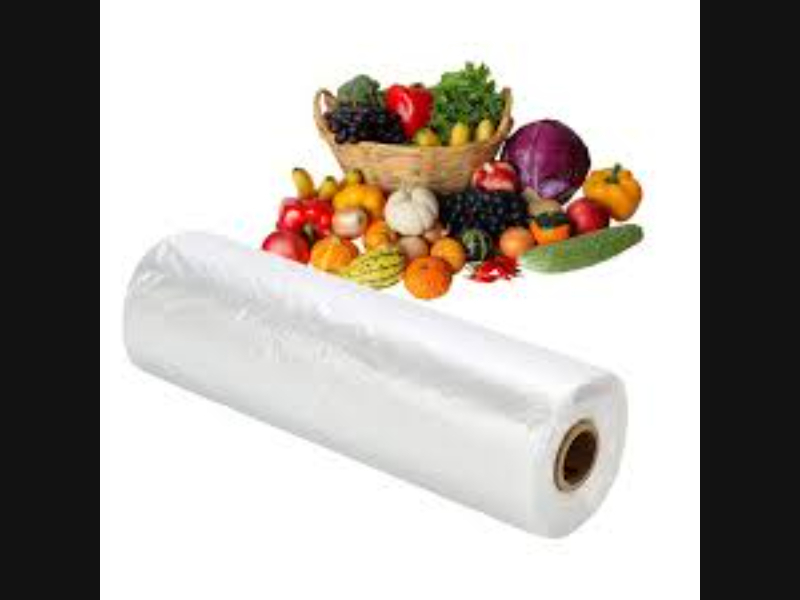 Plastic roll for fruit printed