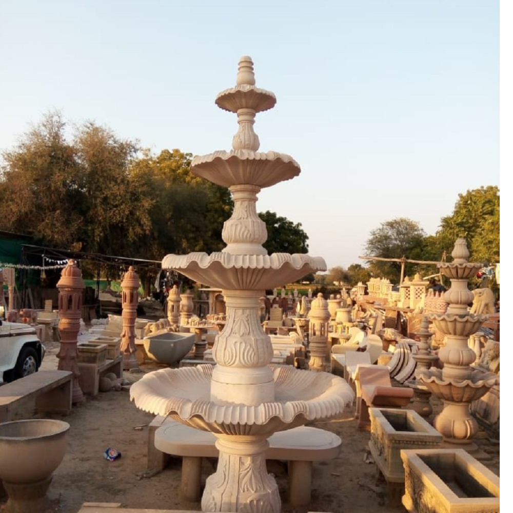 Dholpur Sandstone Water Fountain