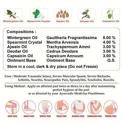 Ayurvedic Pain Relief Cream Fast & Effective, Private Label & Third Party Manufacturing